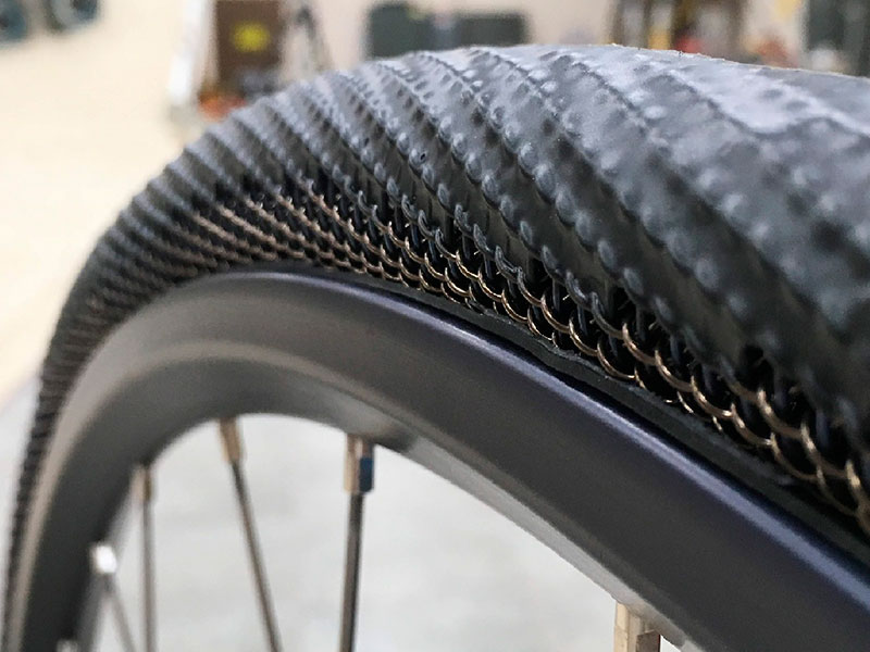  A non-pneumatic, compliant tire structure 