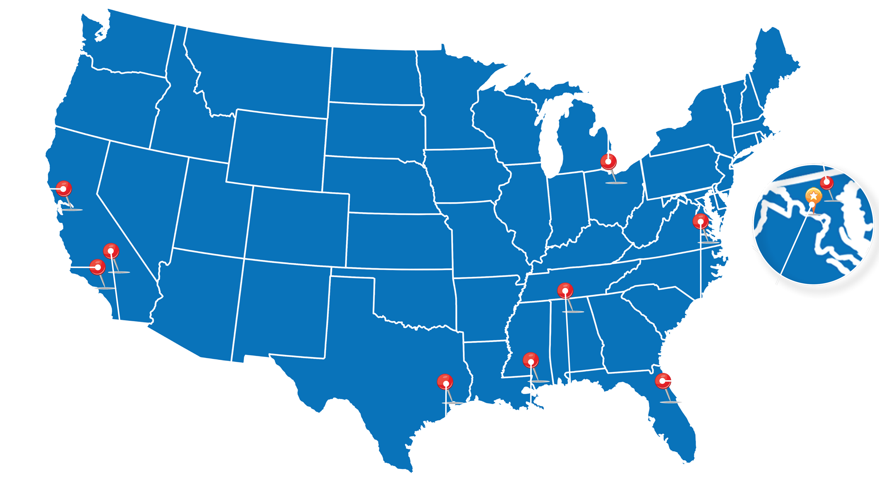 Nasa Offices Map