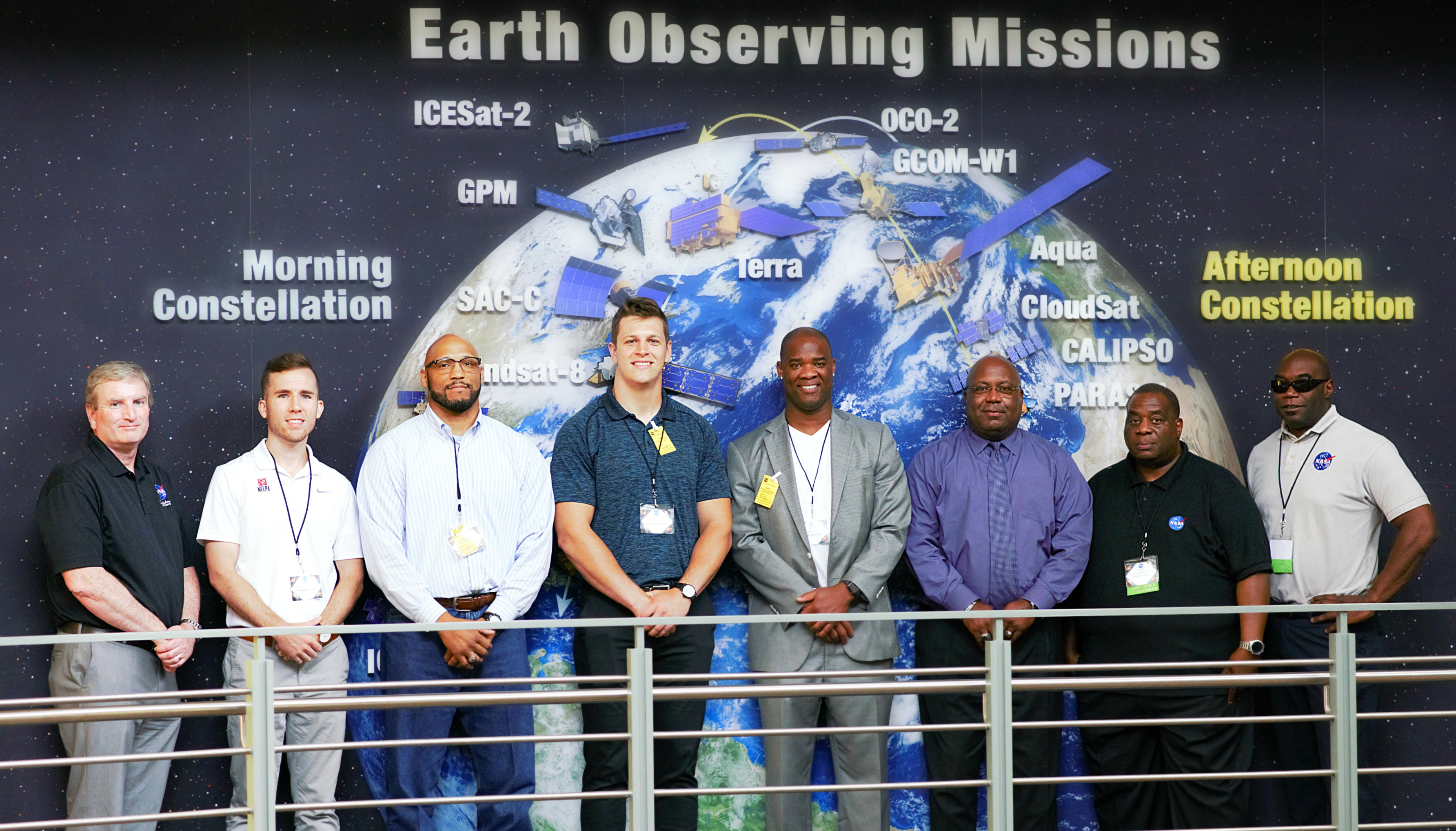 Attendees of the first NASA Commercialization Training Camp gather at NASA’s Goddard Space Flight Center in Greenbelt, Maryland. Cohort members included Joe Wesley (third from left) and Gary Baxter (fourth from right). Photo credit: NASA/Samantha Kilgore