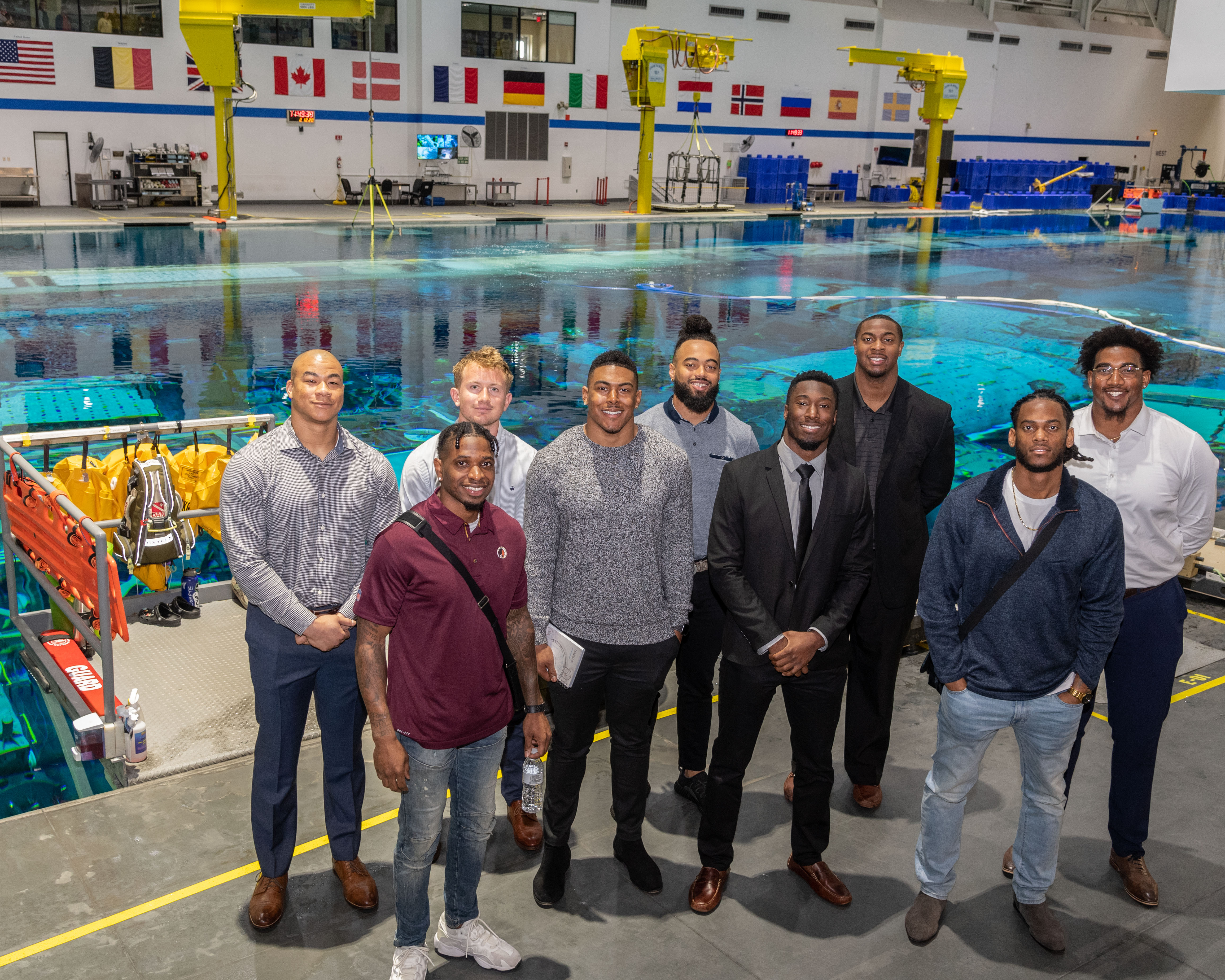 Attendees of the second NASA Commercialization Training Camp toured facilities at NASA’s Johnson Space Center in Houston, Texas. Cohort members included Aaron Wallace (back row, far left) and William Sweet (back row, second from right). Photo credit: NASA/Bill Stafford