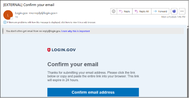 NASA Guest Account Services Transition to Login.gov Screenshot