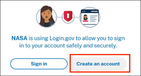 NASA Guest Account Services Transition to Login.gov Screenshot