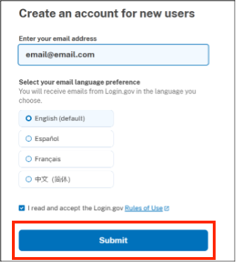 NASA Guest Account Services Transition to Login.gov Screenshot