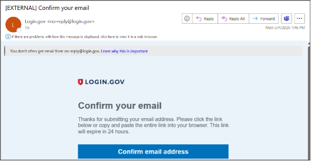 NASA Guest Account Services Transition to Login.gov Screenshot