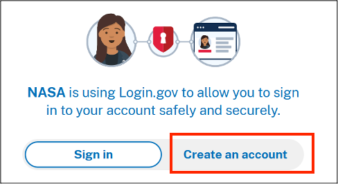 NASA Guest Account Services Transition to Login.gov Screenshot