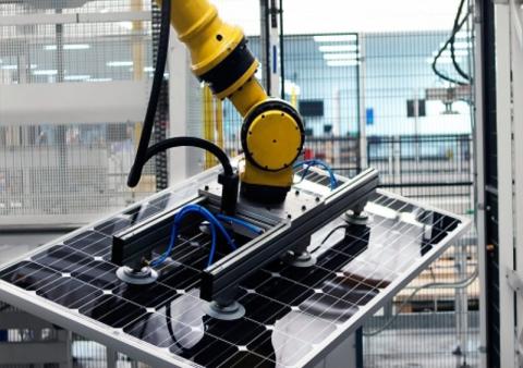 robotic assembly of photovoltaic cells