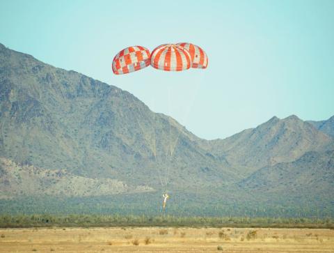 parachute landing