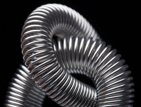 Up-Close graphic of shape memory alloy
