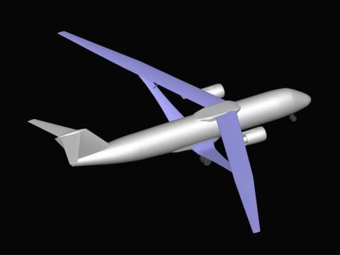 An example of aircraft modeling simulation