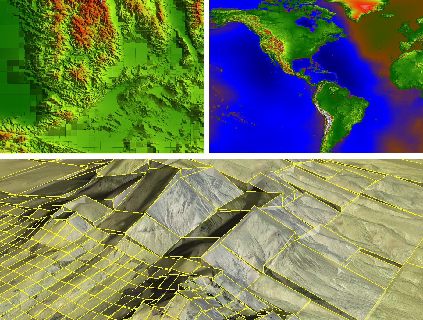 GEDACS, earth view, mountain elevations