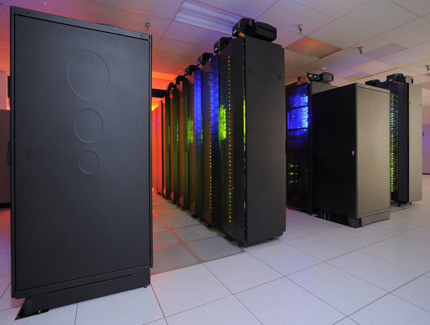 The heart of the NASA Center for Climate Simulation (NCCS) is the Discover supercomputer. In 2009, NCCS added more than 8,000 computer processors to Discover, for a total of nearly 15,000 processors.