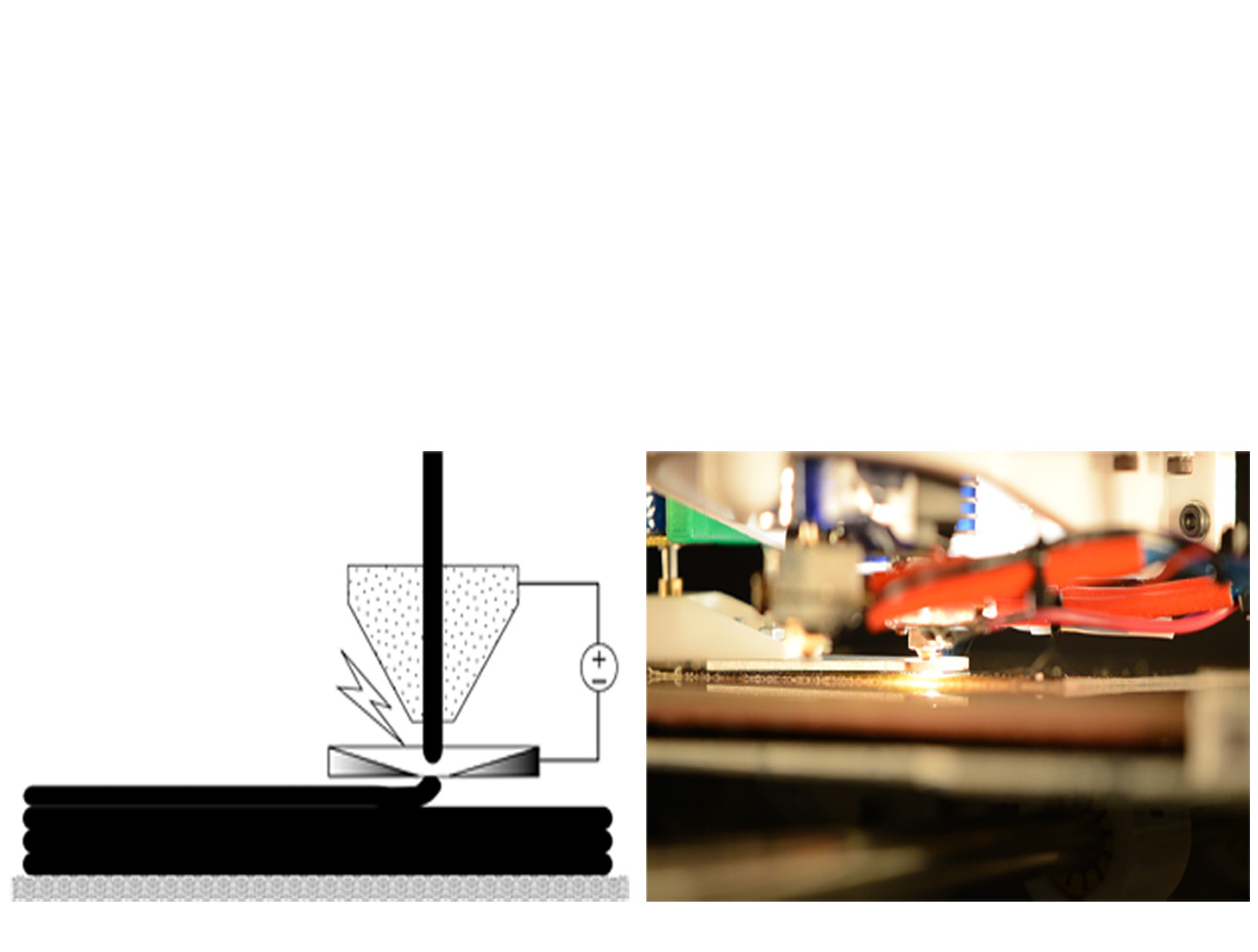 Method and apparatus for cutting nanotube filaments in a 3D Printer. Image credit: NASA
