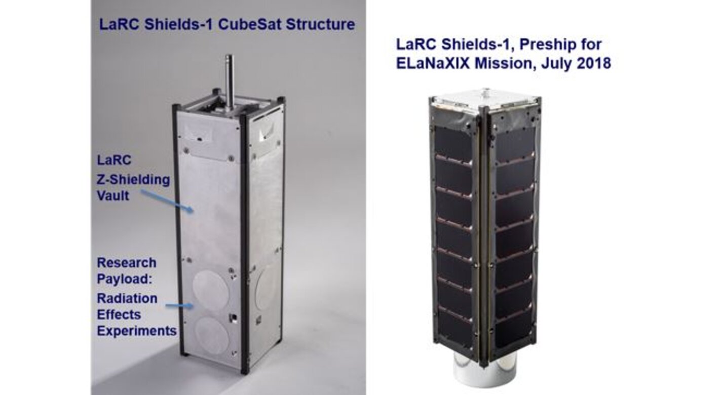 Assembled into a cubesat, Shields-1. Image credit: NASA