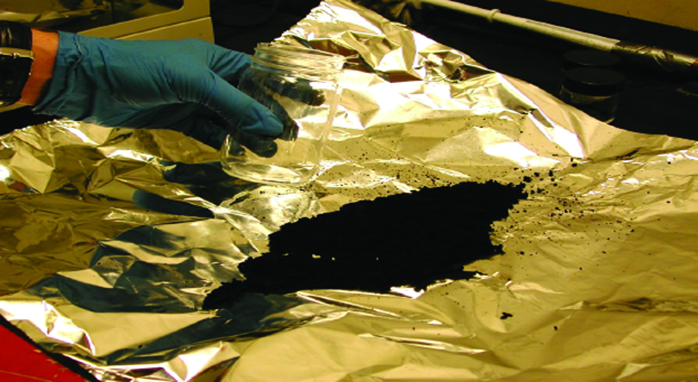 Example of the yield of the carbon nanotubes. Image credit: NASA