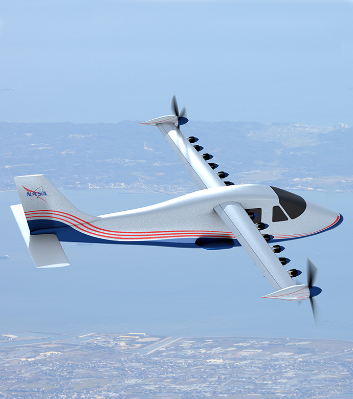 Glenn's innovative power system reduces weight and improves efficiency in turbo-electric and hybrid-electric aircraft propulsion