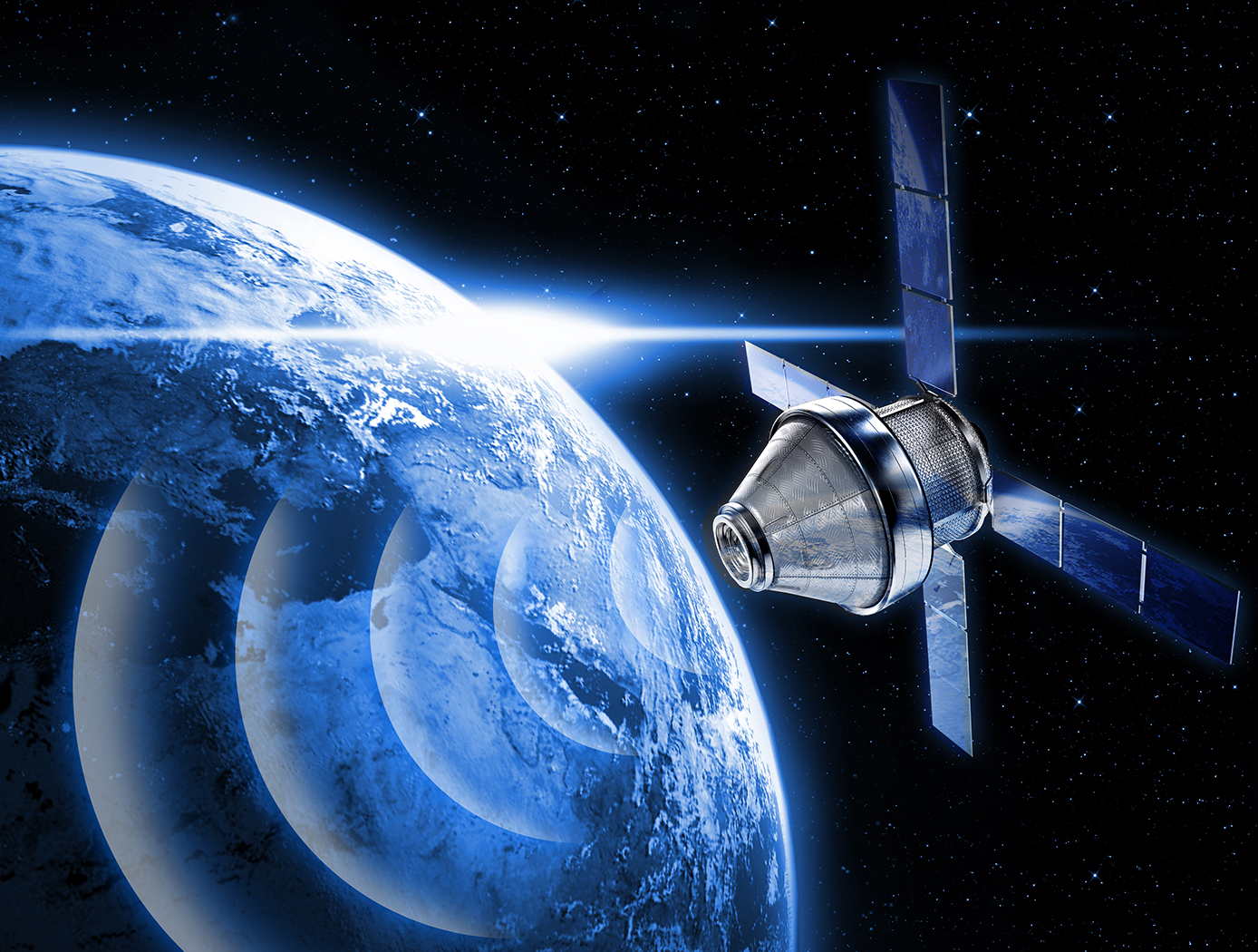 Tech Planet Earth Satellite