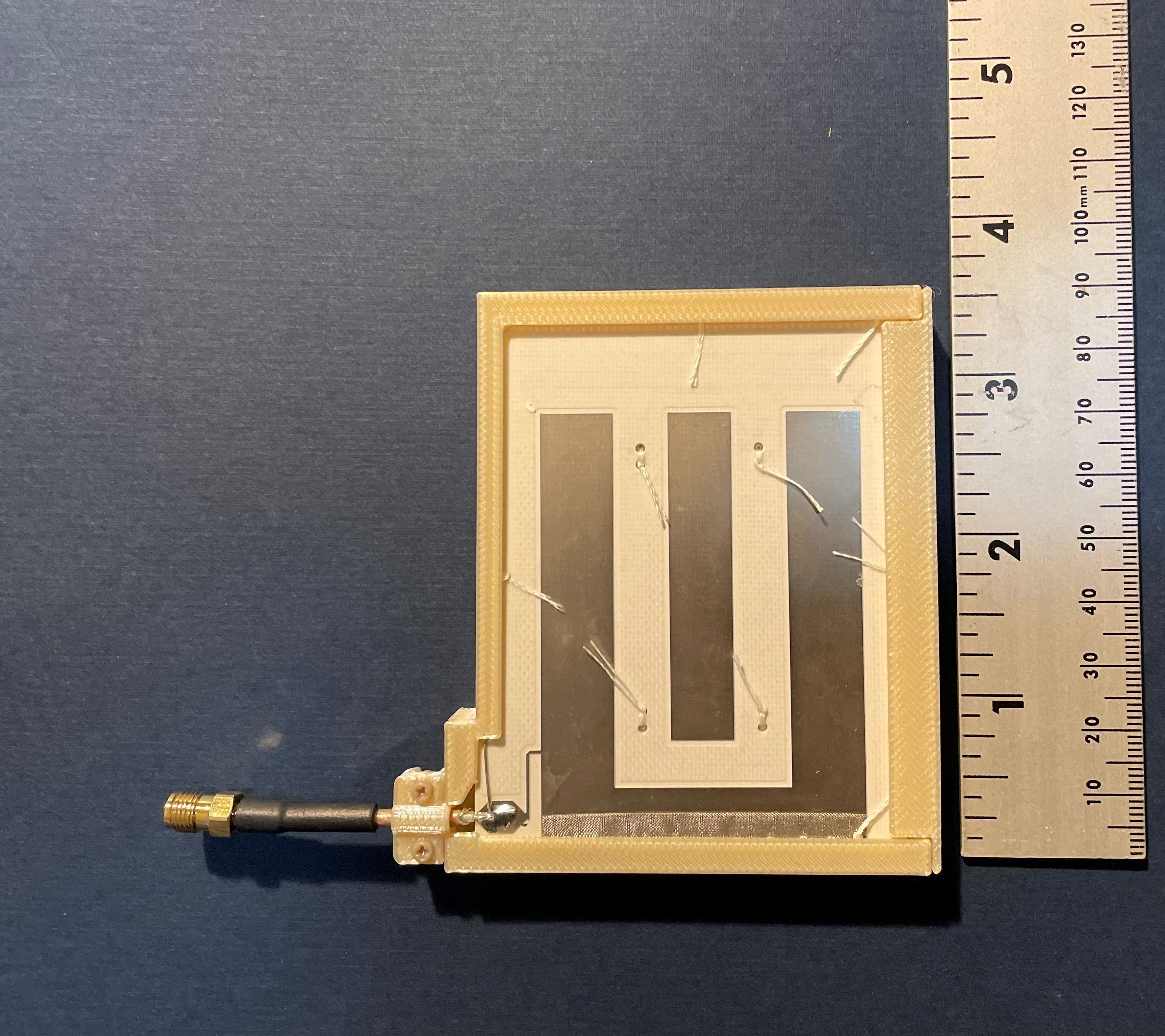 Shown: NASA's quarter-wavelength crossed-slot antenna offers a form factor that is much smaller than other half-wavelength RFID antennas that provide similar functionality.