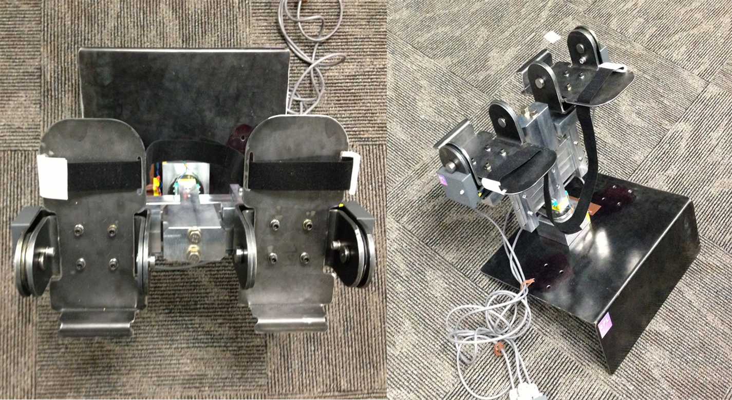 Foot Pedal Controller Prototype Top and Side View