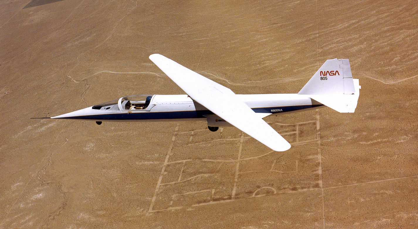 NASA's AD-1 Oblique Wing in Flight